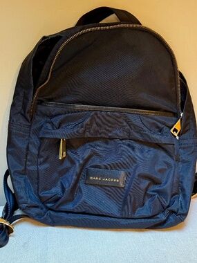 Marc Jacobs | Bags | Marc Jacobs Navy Leather Backpack  display picture 3